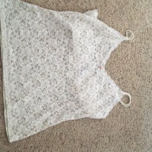 Spaghetti strap braless pj shirt
